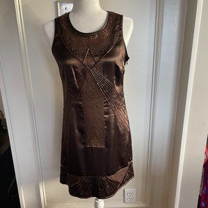 Women's Beaded Mini Dress